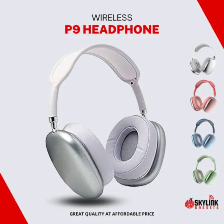 P9 Wireless Bluetooth Headphones With Mic Noise Cancelling Headsets