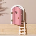 Wooden Miniature Elf Door Toy DIY Mini House Accessories Furniture Simulation Miniatures Toy Baby Pretend Play Toy . 