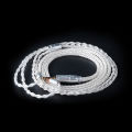 KBEAR 8 Core Upgraded Silver Wired Earphone Cable 2PIN/MMCX/QDC Gaming Headphones Earbuds Headset For KZ KS1 KS2 TRI Meteor IEMs. 