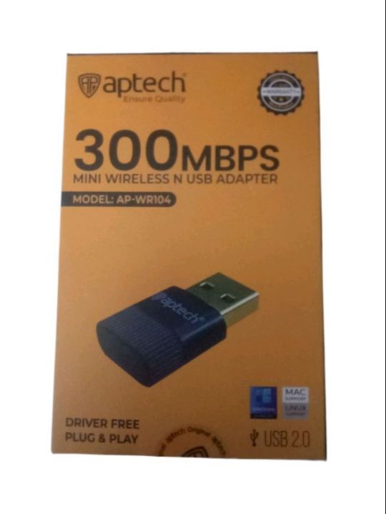 Wi-Fi Usb Adapter Aptech Mini Wireless Ap-WR104 300-MBPS-Driver Free ...