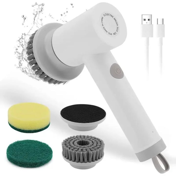 Household Cleaning Brush Kitchen Gadgets Cleaning Products for Home Wireless Clean Brush Home Gadgets Electric Spin Scrubber