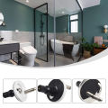 2pcs Toilet Lid Top Fixing Hinge Stainless Steel Universal Toilet Seat Hinge Soft Release Quick Release Replacement Parts. 
