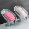 Leaf Shape Soap Box Drain Holder Waterproof Bathroom Soap Dish Storage Tray For Bathroom. 