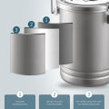 Camping Hiking Rice Cooker Outdoor Portable Picnic Cookware Stainless Steel Pot Multifunctional Travel Cooking Accessory. 