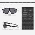 Cycling Sunglasses Large Frame UV400 Shades UV Protection Outdoor Sports Windproof Anti-Ultraviolet Hiking Climbing Goggles. 