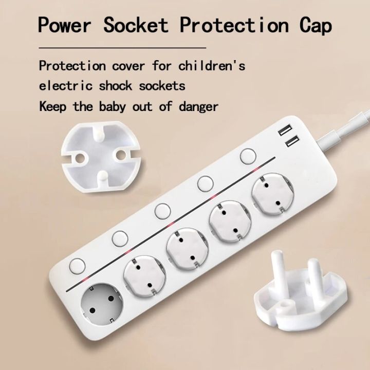 5 Pcs US And EU Standard Prevent Children's Electric Shock Power Socket ...