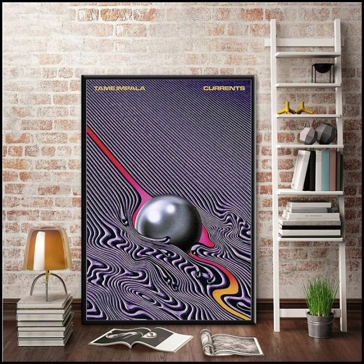 Tame Impala Psychedelic Rock Currents Album Cover Art Silk Poster  Perfect Home Decor for Living Room or Bedroom  Unique Wall Pi