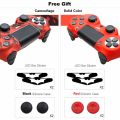 Silicone Case For PS4 Controller Cover For dualshock 4 Gamepad joystick Skin For PS4 Accesorios 2 thumbsticks Grips Caps. 