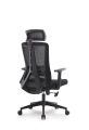 Home Office Desk Chair, Gaming Chair with Tilt Function, Height Adjustable Armrests, High Mesh Back Variable Height, Heavy Duty 300 lb Ergonomic Comfort with Molded Foam Seat, Onyx | Vinyl. 