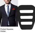 Pocket Squares Holder Handkerchief Keeper Organizer Man Prefolded Handkerchiefs For Men Gentlemen Suit Wearing Accessory 1/2/3PC.