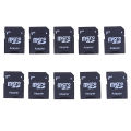 10 Pcs Micro SD TransFlash TF To SD SDHC Memory Card Adapter Converter Phones Tablet Memory Stick For Computer Internal Storages. 