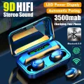 M19 / M10 Digital Wireless Earbuds Full Set with Box - Airdotspro TWS Bluetooth 5.0 Stereo Headphones Earphones Headsets Airdots Earpods Airpods with Mic i12 i7s Inpods Pro 185945582 TecZone LK. 