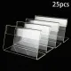 25Pcs Acrylic L-Shaped Label Stands 6x4cm Business Card Transparent Holders Deskstop Sign Frame Display Price Tag Poster Rack. 