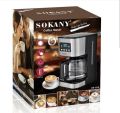 Sokany Coffee Maker With Digital Display 12 Cups. 
