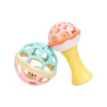 Baby Toys 0 12 Months Rotating Rattle Ball Grasping Activity Baby Development Toy Silicone Teether Baby Sensory Toys for Babies. 
