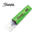 Sharpie highlighter clear view smear guard-Green. 