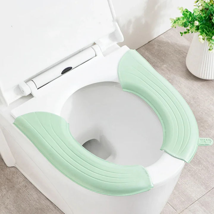 2Pc/Set%20Waterproof%20Toilet%20Seat%20Cover,%20Washable%20Universal%20Soft%20Toilet%20Seat%20Cushion,%20Solid%20Color%20Bathroom%20Accessories%20-%20Image%205