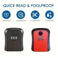Smart Code Password Key Lock Box Storage Home Key Wall Mounted Key Safe Box Waterproof Outdoor Keybox 4 Digits Passwords. 