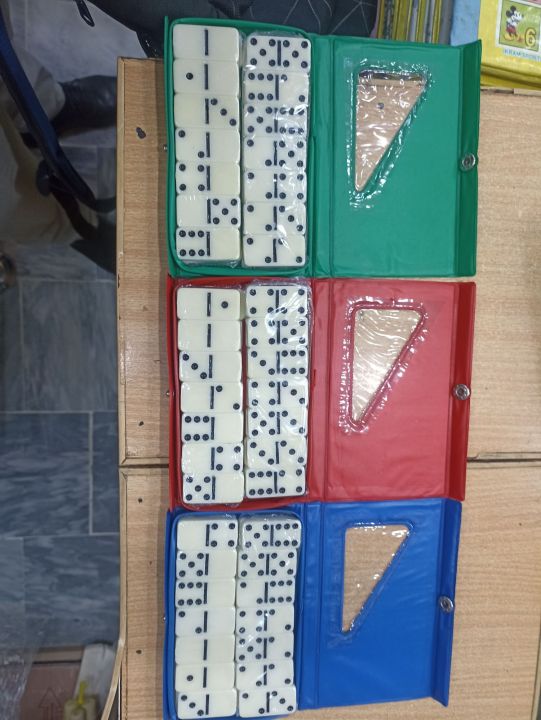 Classic Standard Double Six DOMINOS Set with Plastic case, 28 Tiles Domino Tile Dominos Blocks Dominos Game Dominos blocks game Domino Dominoes
