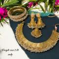 Fancy Necklace Set With Bangles For women. 