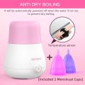 Menstrual Cups Steamer with 2 Silicone Period Cups Steam Cleaner High Temperature Wash Kit Cleaning & Sterilizer of Menstruation. 