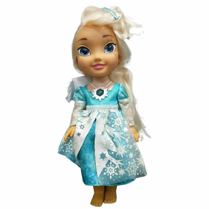 (B). Disney Frozen Snow Glow Elsa Doll Sings "Let it Go" Lights Up 13"