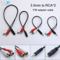 YuXi 3.5mm Jack Stereo To 2 RCA Female Male Plug Cable Adapter Audio And Video Splitter Cables For TV Headphone. 