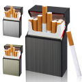 Portable Cigarette Case Metal Smoking Cigarette Box 20pcs Capacity Tobacco Holder Cigarettes Pack Cover Storage Box Men's Gadget. 
