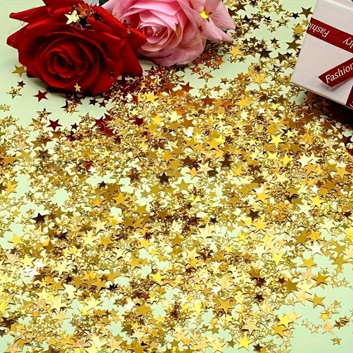 1bag Golden StarTable Confetti, Sparkly Little Stars,Confetti Glitter, Table Decoration Birthday Party,Christmas DIY Decorations