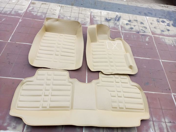 5d Floor Mats Honda Civic Reborn 2006,2007,2008,2009,2010,2011 Beige Colour  set of 3 pieces