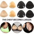 1 Pair Stick-On Adhesive Bra Enhancers - Thick Push-Up Triangle Chest Pads for Women Soft & Self-adhesive  Lingerie Accessories. 