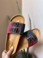 New Double Belt Design Slipper For Summer (Women) - Fashion | Slippers For Women | Women'S Innerwear |. 