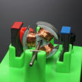 DIY DC Electrical Motor Model Physics Experiment Aids 4.5V Open Structure Motor Model Physics Science Education. 