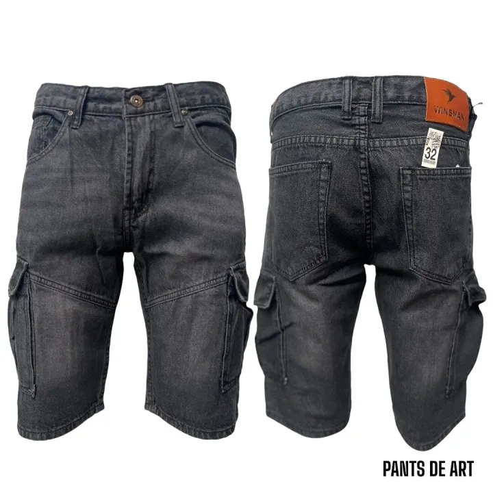 Cargo shorts, 3-part jeans, zipper crotch, size 28-38 (with destination payment)