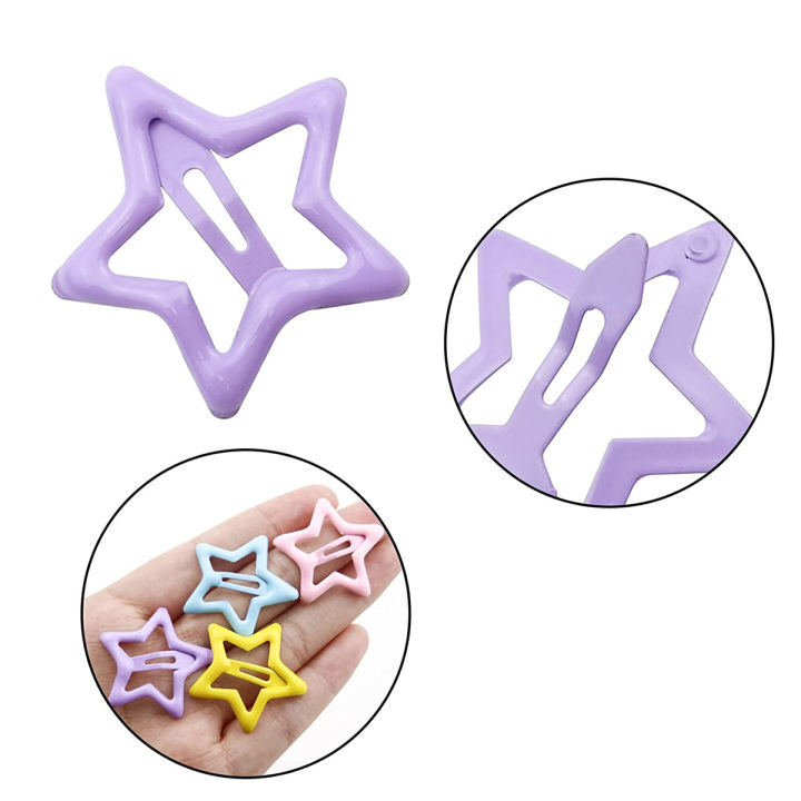 30Pcs%20Random%20Colorful%20Star%20BB%20Hairclips%20Girls%20%20Cute%20Star%20Barrettes%20Women%20Simple%20Metal%20Snap%20Clip%20Headdress%20Hair%20Jewelry%20Accessori%20-%20Image%204