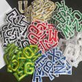 26PCS/Small A~Z Coloured Alphabet English Letters Clothes Stickers,Fabric Applique Iron On Patch Embroidery Sewing Supplies. 