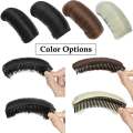 Synthetic Hair Volume Bump Inserts with Invisible False Hair Clips and Fluffy Pads Hair Bun Hairstyle Styling Tool Set for Women. 