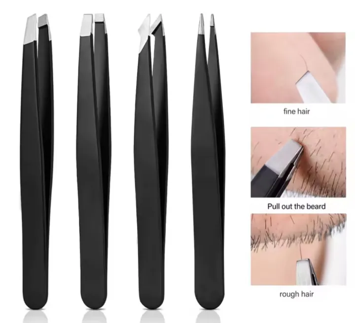 Professional%20Eye%20brow%20Tools%20Kit%20Set%20of%204PCS%20-%20%20Stainless%20Steel%20Tweezers/Makeup%20Scissors/Eyebrow%20Knife/Eyelash%20Brush/Tweezers%20Case%20-%20Image%203