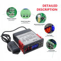 STC-3028 Dual Digital Thermostat Temperature Humidity Control Thermometer Hygrometer Incubator Controller AC 220V. 