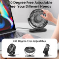USB Fan 선풍기 Portable Desktop Wall Mounted Mini Electric Fan Mute 3 Speed Adjustment Air Circulator For Home Desk Office. 