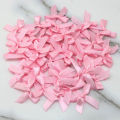 Size 4cmx4cm Fresh Pink Ribbon Bows Small Polyester Satin Ribbon Bow Flower Handwork DIY Craft Decoration. 