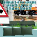 Water Activated Sandbags  Flood Barrier Bags Reusable Flood Dam Bags For Home Garage Door Basement Absorbent Sandless Sandbag. 
