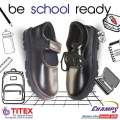 Titex Champs Black School Shoes For Boys. 