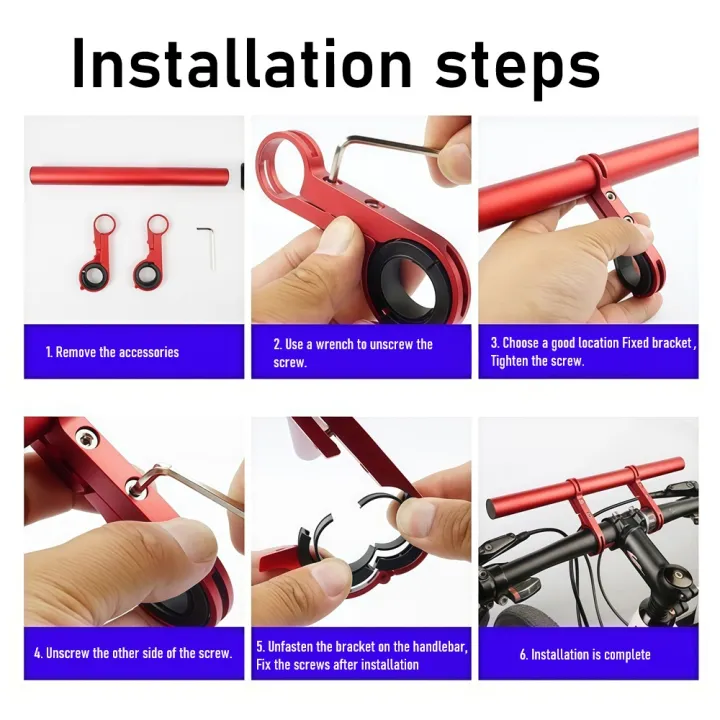 10/20/30cm%20Motorcycle%20Scooter%20Handlebar%20Extender%20Bracket%20Mobile%20Phone%20Holder%20Support%20Headlight%20Mount%20Bar%20Stand%20For%20Bike%20Bicycle%20-%20Image%203