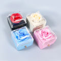 New Rose Flower Jewelry Box for Necklace Pendant Valentine's Day Gift Organizer Plastic Paper Packaging Display Box For Women. 