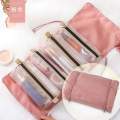 Roll up Makeup Bag,Cosmetic Travel Bag,4-in-1 Detachable Roll up Toiletry Bag, Large Capacity Hanging Makeup Organizer for First Aid, Personal Care. 