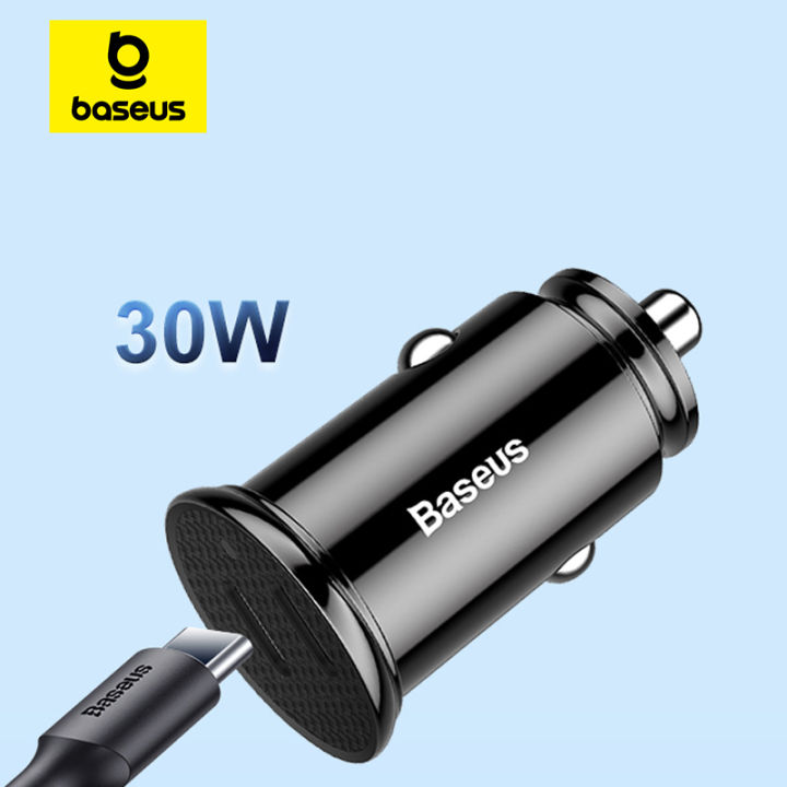 Baseus 30W Dual USB C Car Charger Type C FCP SCP USB PD 3.0 For iPhone 13 14 15 Sumsung  Fast Charging Car Phone Charger