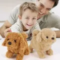 Realistic Plush Simulation Smart Dog Children Toy Can Walking And Call Electric Plush Robot Pet Dog Toddler Christmas Gift. 