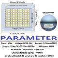 50W LED SMD 5730 Chip Epistar PCB DC30-32V 1450mA LED COB Beads LED Floodlight Outdoor Lighting Spotlight DIY. 