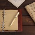 Ball Point Pen, Gift Pen Personalized, Executive Styled Gold Appointments, Birthday Gift, Fashion Pen, Stylish Pen, Employee Gift, Collectible Pen, Unique Pen. 